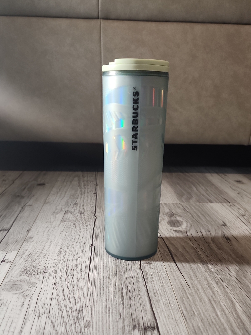 Starbucks Iridescent Light Green Travel Tumbler